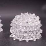 Set of 3 Ercole Barovier Rostrato Murano Italian Glass Vase for Barovier &