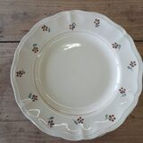 9 assiettes plates anciennes Digoin Sarreguemines