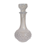 Carafe vintage en verre à picots