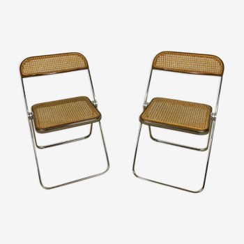Pair of chairs canned Castelli of Piretti