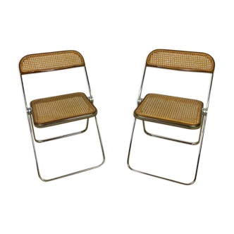 Pair of chairs canned Castelli of Piretti