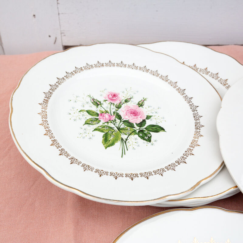 6 assiettes à dessert Bagatelle Luneville Badonviller