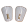 Pair of modernist painted glass wall lights