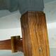 Table basse italienne moderne de bois de rose années 60
