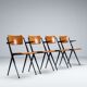 Wim Rietveld Pyramid dining chairs Ahrend de Cirkel The Netherlands 1960
