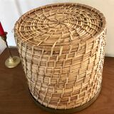 Roasted pot rattan and vintage brass