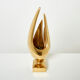 Lamp Michel Armand gilded bronze 1970