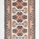 3x10 Navy Blue & Cream Persian Runner Rug, 98x321Cm