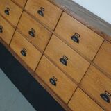 Large Vintage Dutch Oak Shop Cabinet / Sideboard, 1950s