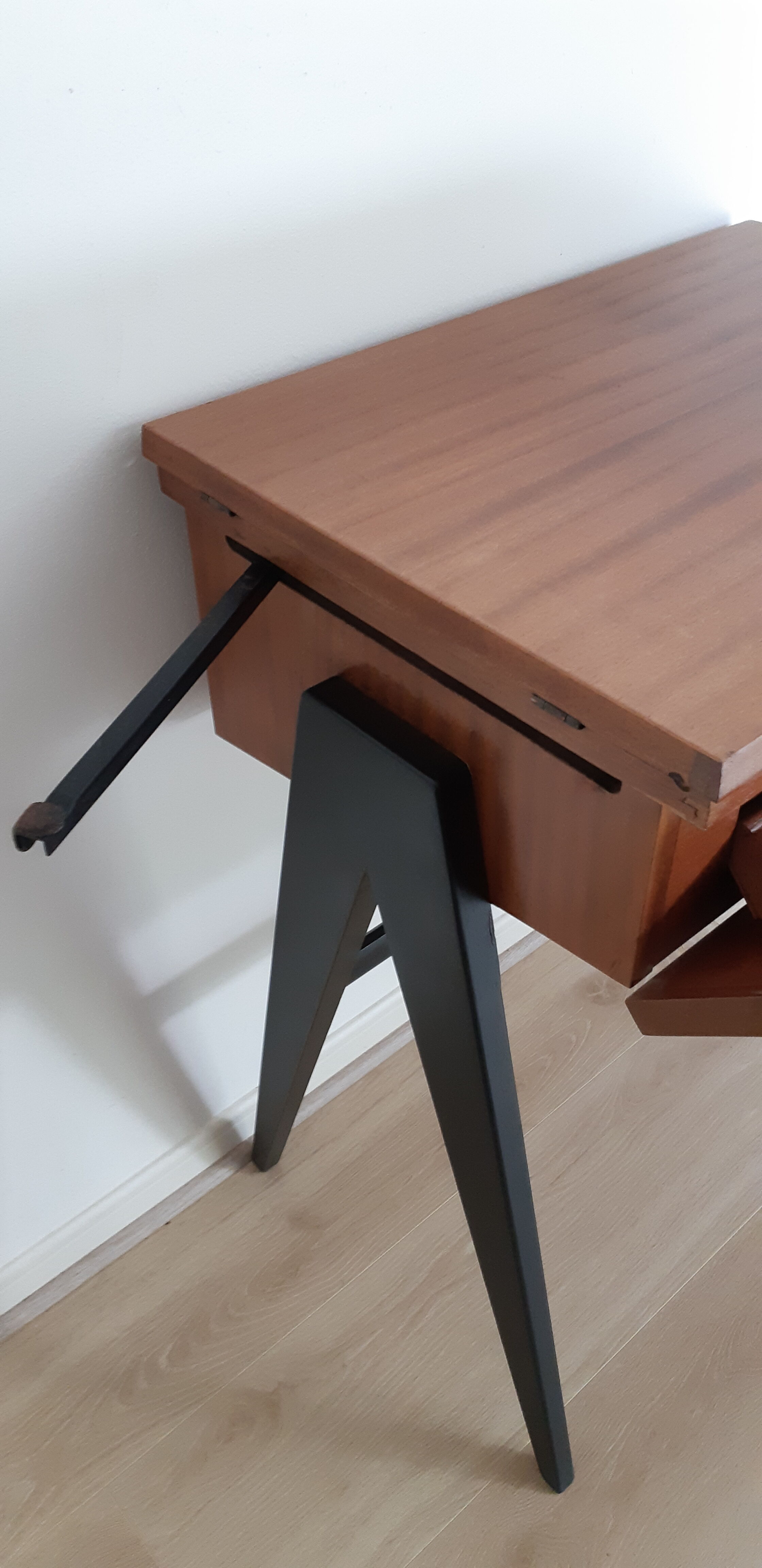 Desk, teak sewing table