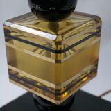 Art Deco style lamp foot in glass and ceramics