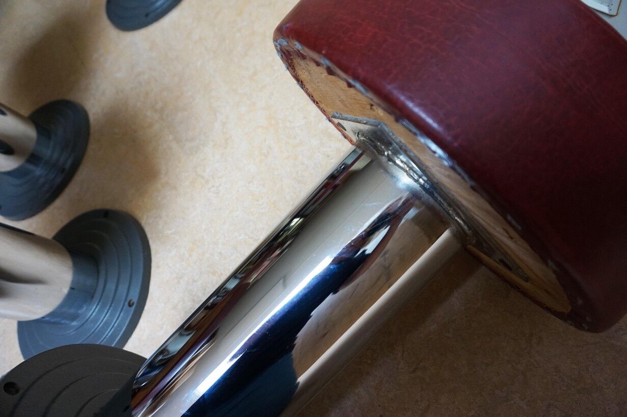 Vintage Belgian Art Deco Style Bar Stools from Frava, 1950s, Set of 4