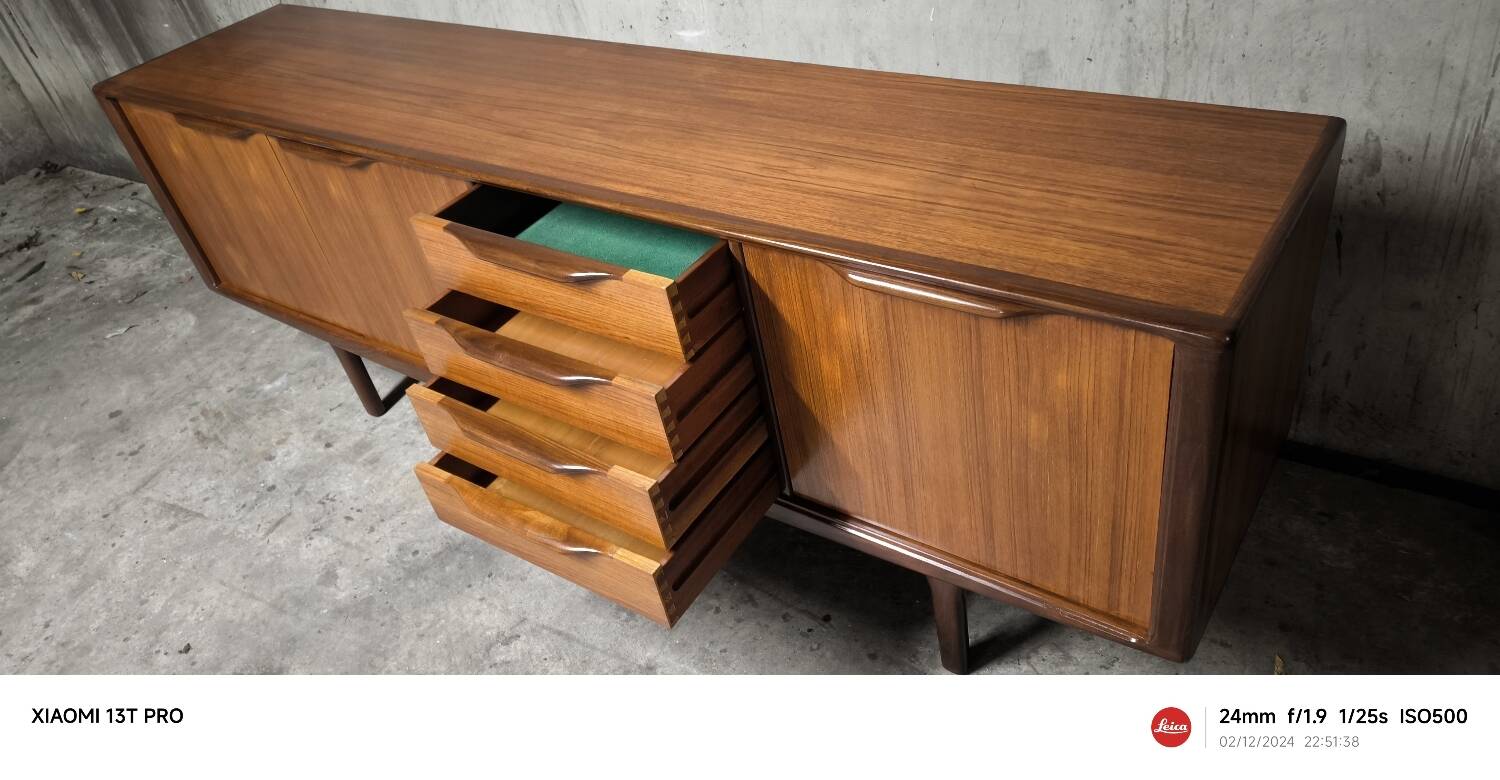 Vintage Scandinavian teak sideboard 1960