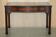 Bureau bibliothèque WARING & GILLOW style Thomas Chippendale avec plateau en cuir