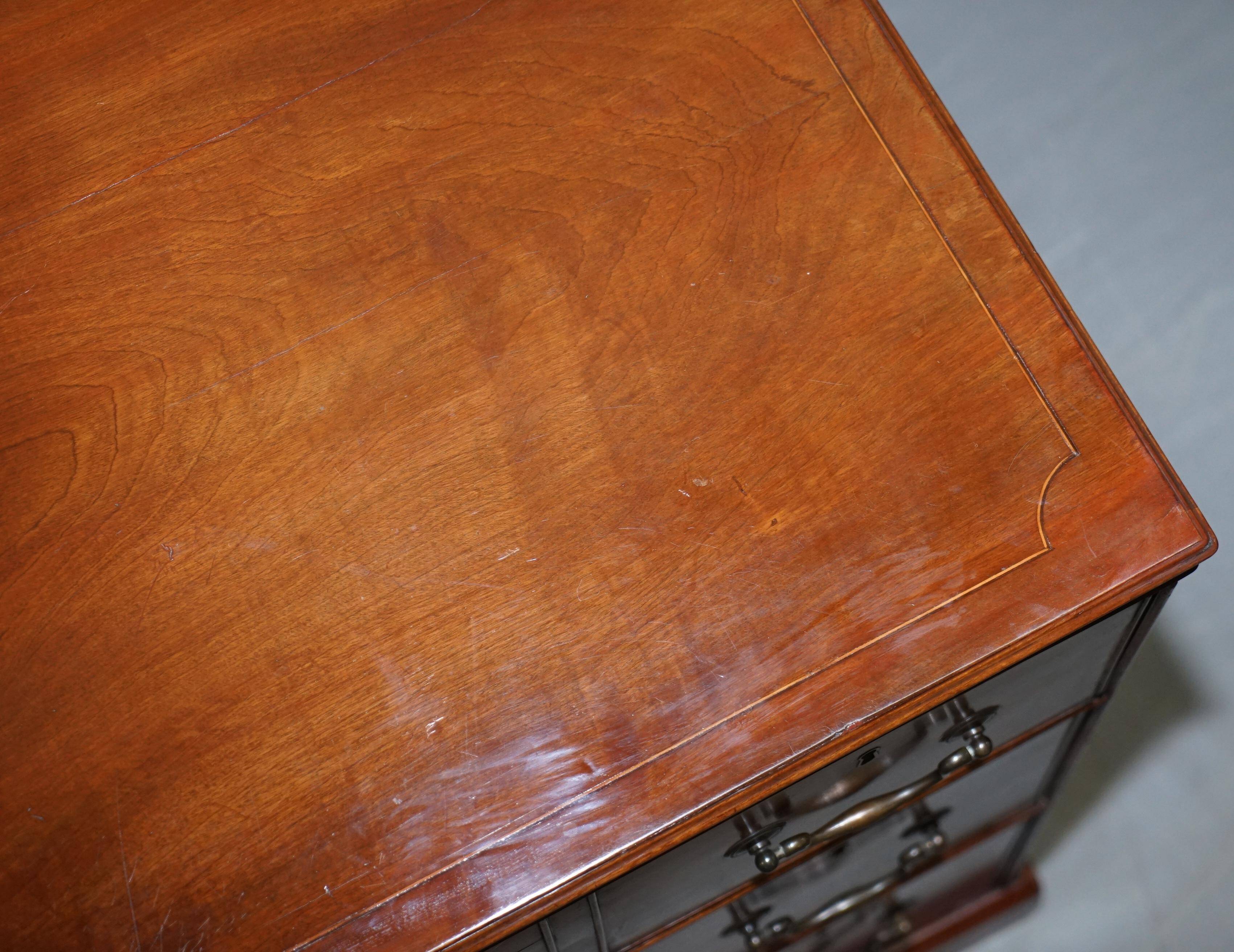 Georgian military campaign desk Regency with large map drawer
