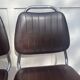 Chaises traineau cantilever chrome et skai années 70