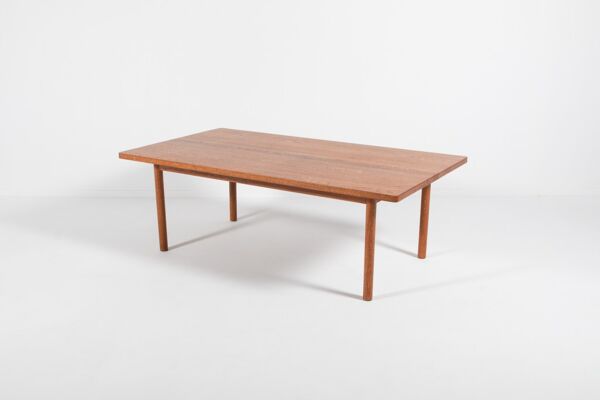 Modern Danish solid oak coffee table, 1960s