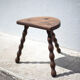Tabouret tripode, bois