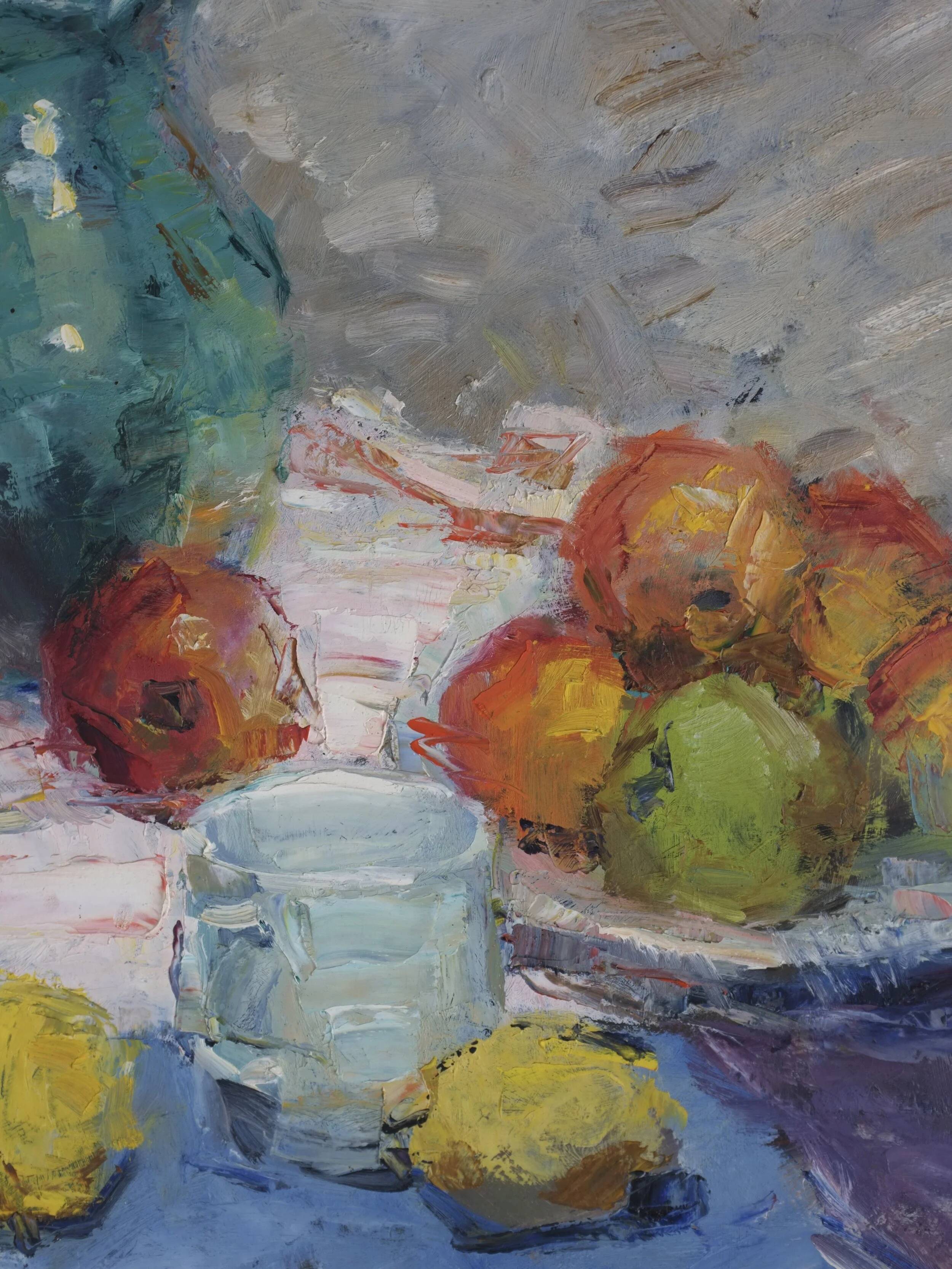 Vintage still life oil painting | Leonid Moshenkov | 1980s