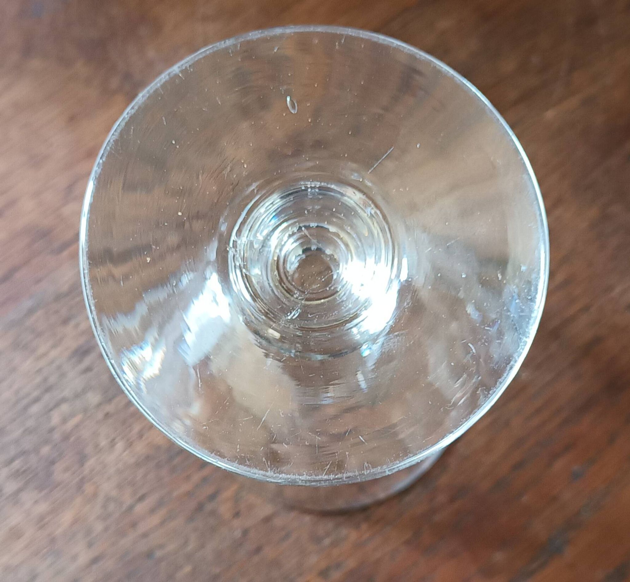 3 verres en cristal