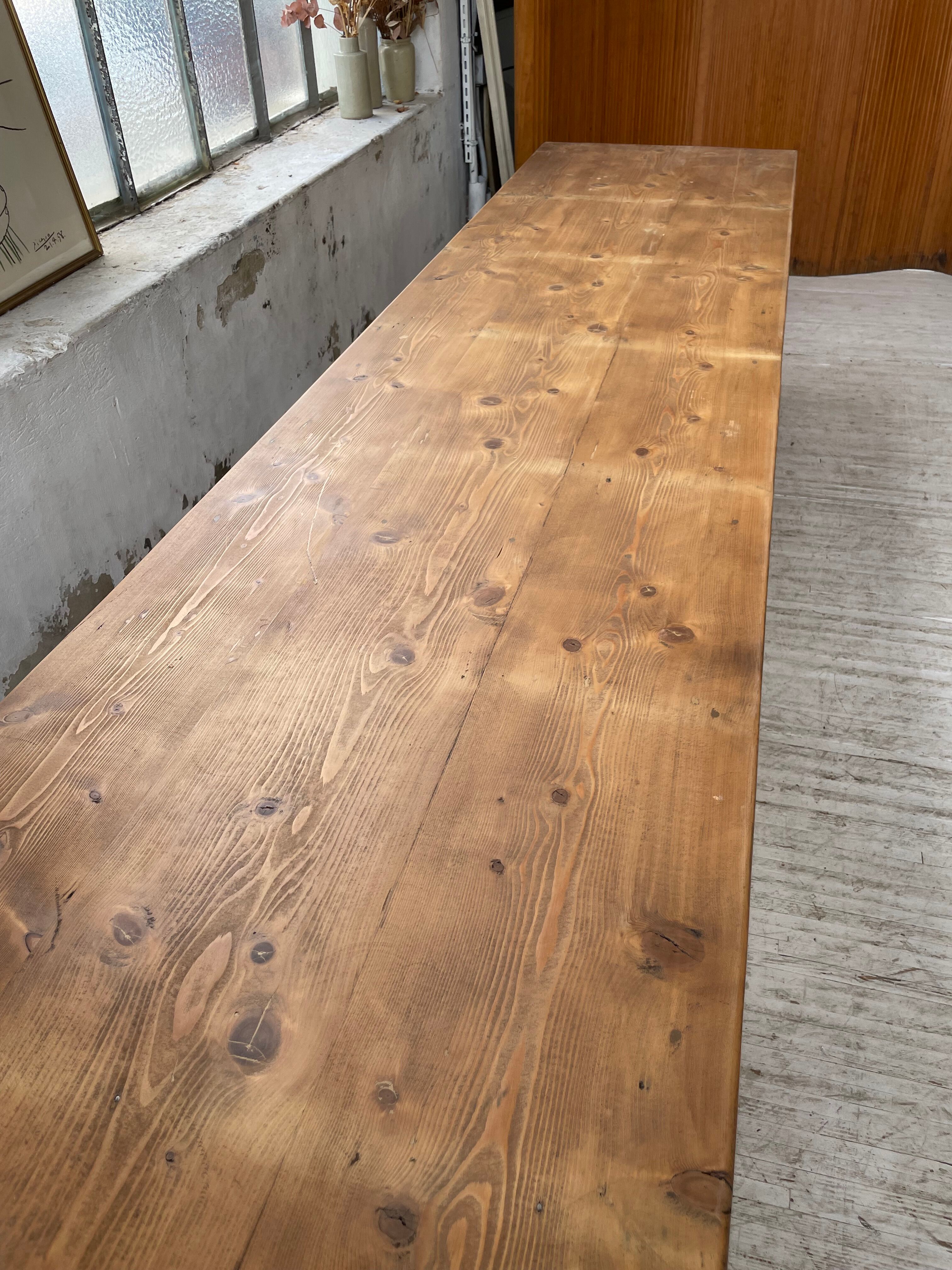 Xxl pine farmhouse table 338cm