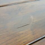 Solid oak dining table, The Netherlands 1970's