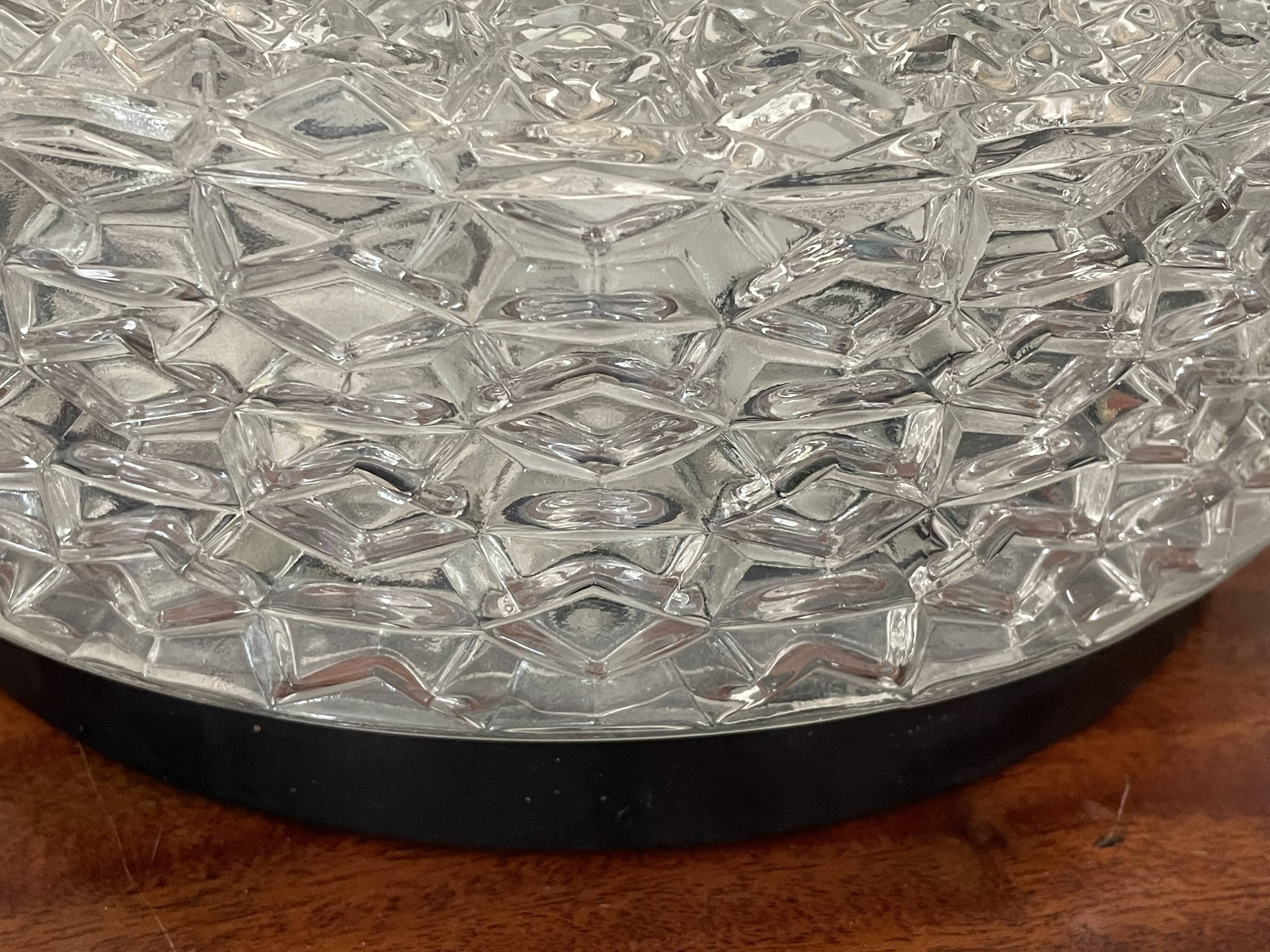 RZB glass globe ceiling light 29cm Vintage