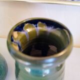 Paire de vases en grès de Puisaye de Léon Pointu