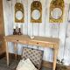 Raw wood console