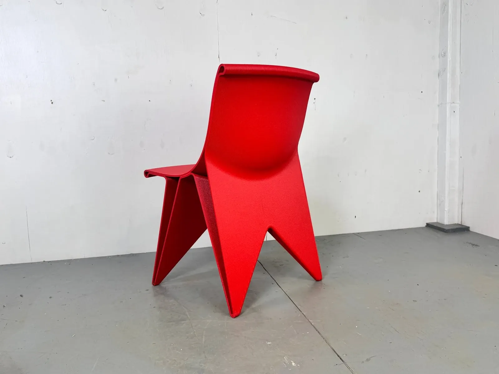 Modernist futuristic endless style printed chair attributed to Dirk van de Kooij, 2000s