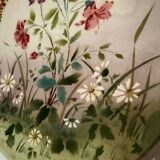 Grand plat fleuri Sarreguemines ancien