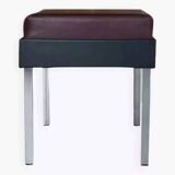 Strafor stool from the 50s, chrome and imitation leather