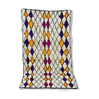 Colorful diamond Berber carpet 190 X 100 CM