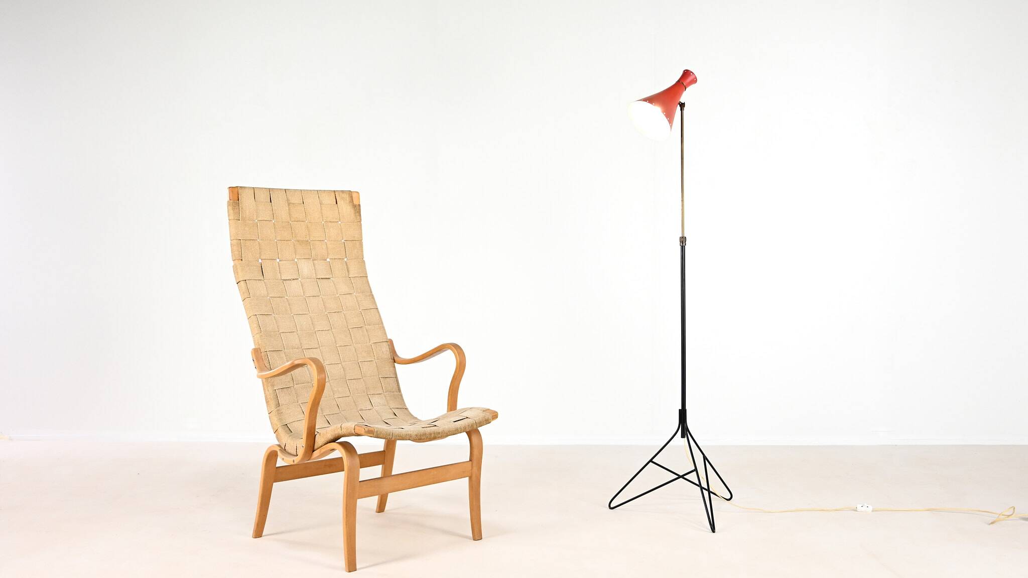 Lampadaire Diabolo dans le goût de Svend Aage Holm Sørensen, Danemark circa 1950