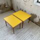 Duo de tables basses bois jaune