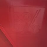 Joe Colombo Boby Red Plastic Serving Trolley for Bieffeplast Italy 1968 Space Age