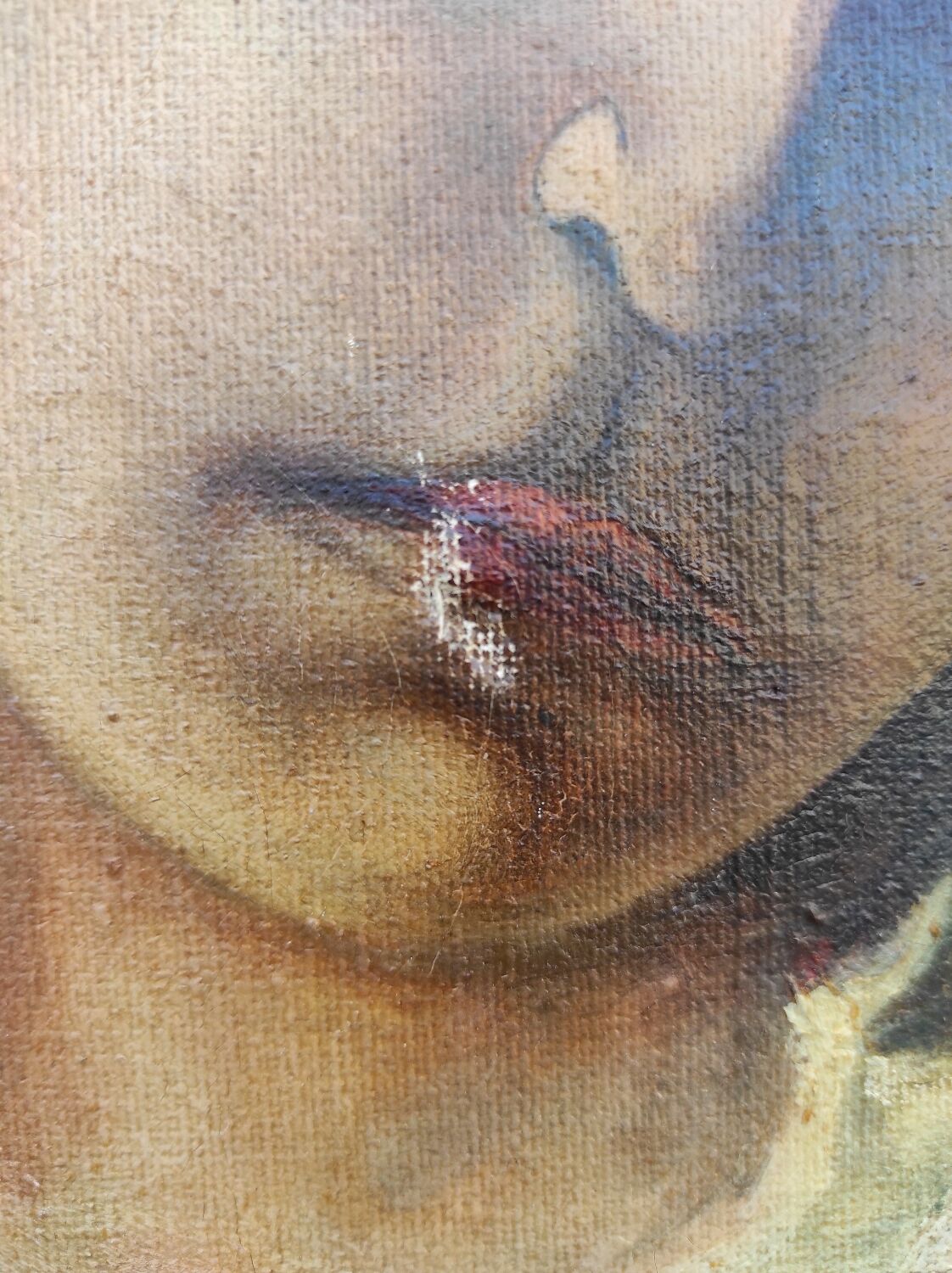 Dutch oil painting of Madonna and Child, signed C. Vesters, 1940