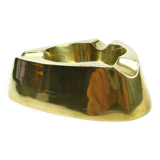 Triangular brass ashtray