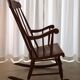 Rocking chair in blond wood
