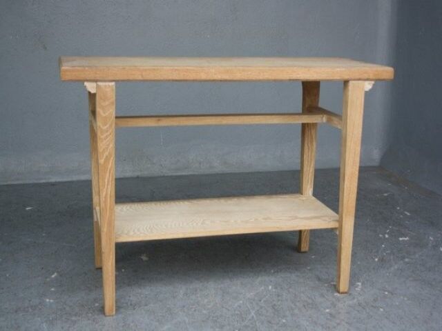 Console 4 feet in style 1940-coloured cerused oak