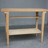 Console 4 feet in style 1940-coloured cerused oak