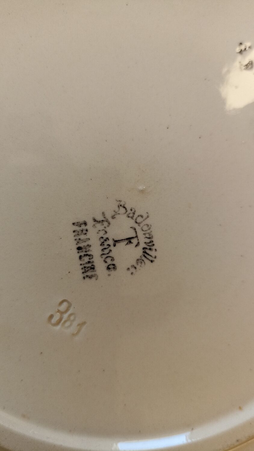 Fenal Badonviller hollow dish, Francine model