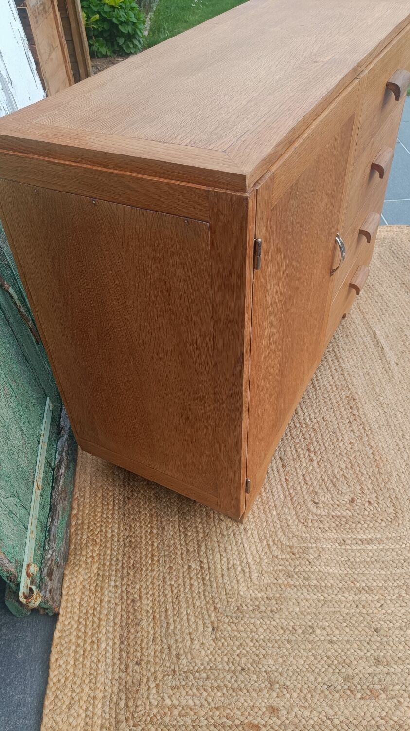 Vintage wooden sideboard – 4 drawers and cupboard