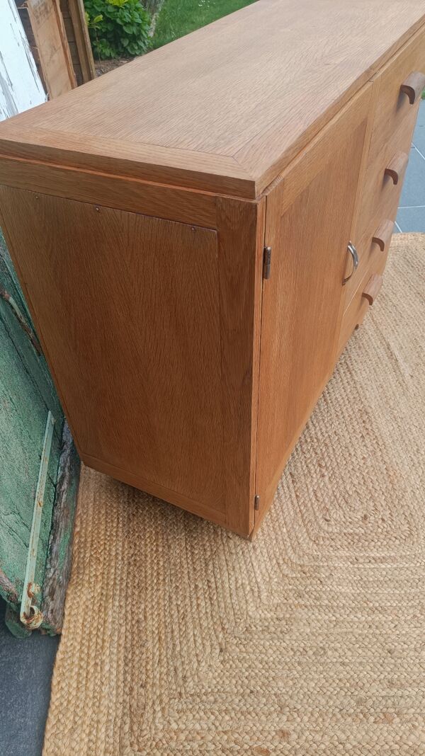 Buffet vintage en bois revalorisé – 4 tiroirs et placard