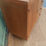 Vintage wooden sideboard – 4 drawers and cupboard