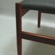 Ottoman stool, teak and leather, Spottrup, Denmark, 1960s