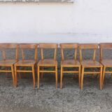 Wooden bistro chair 50s 60s