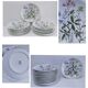 Eleven soup plates Alcée model porcelain Bernardaud Limoges floral decor