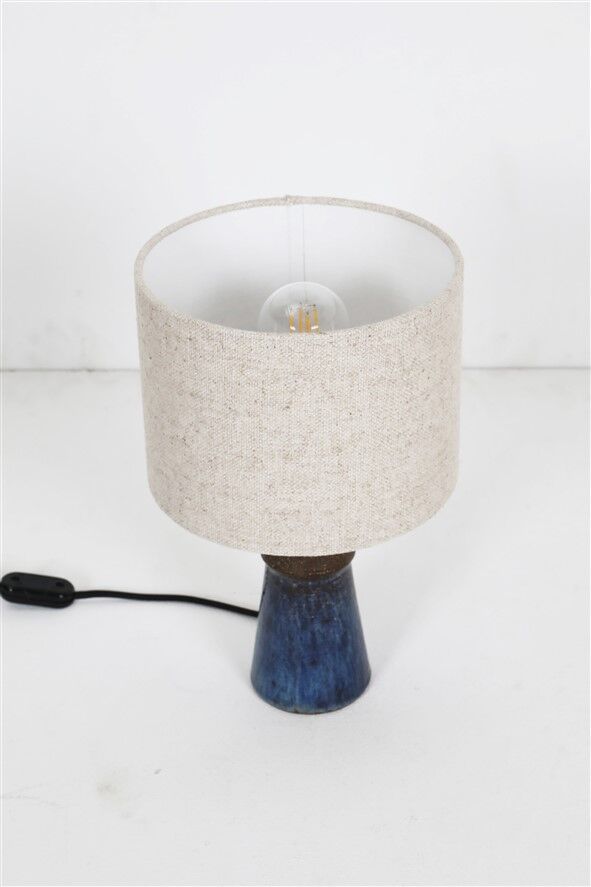 Mid-century Michael Andersen studio ceramic table lamp / handmade / Danish modern design / 1960s
