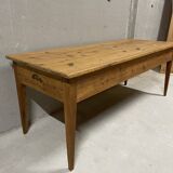 Antique solid wood table – chic country farmhouse style